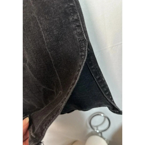 Zara High Waisted Flare Leg Black Denim Womens Sz 8 Cowgirlcore Festival Fairy - Picture 3 of 8